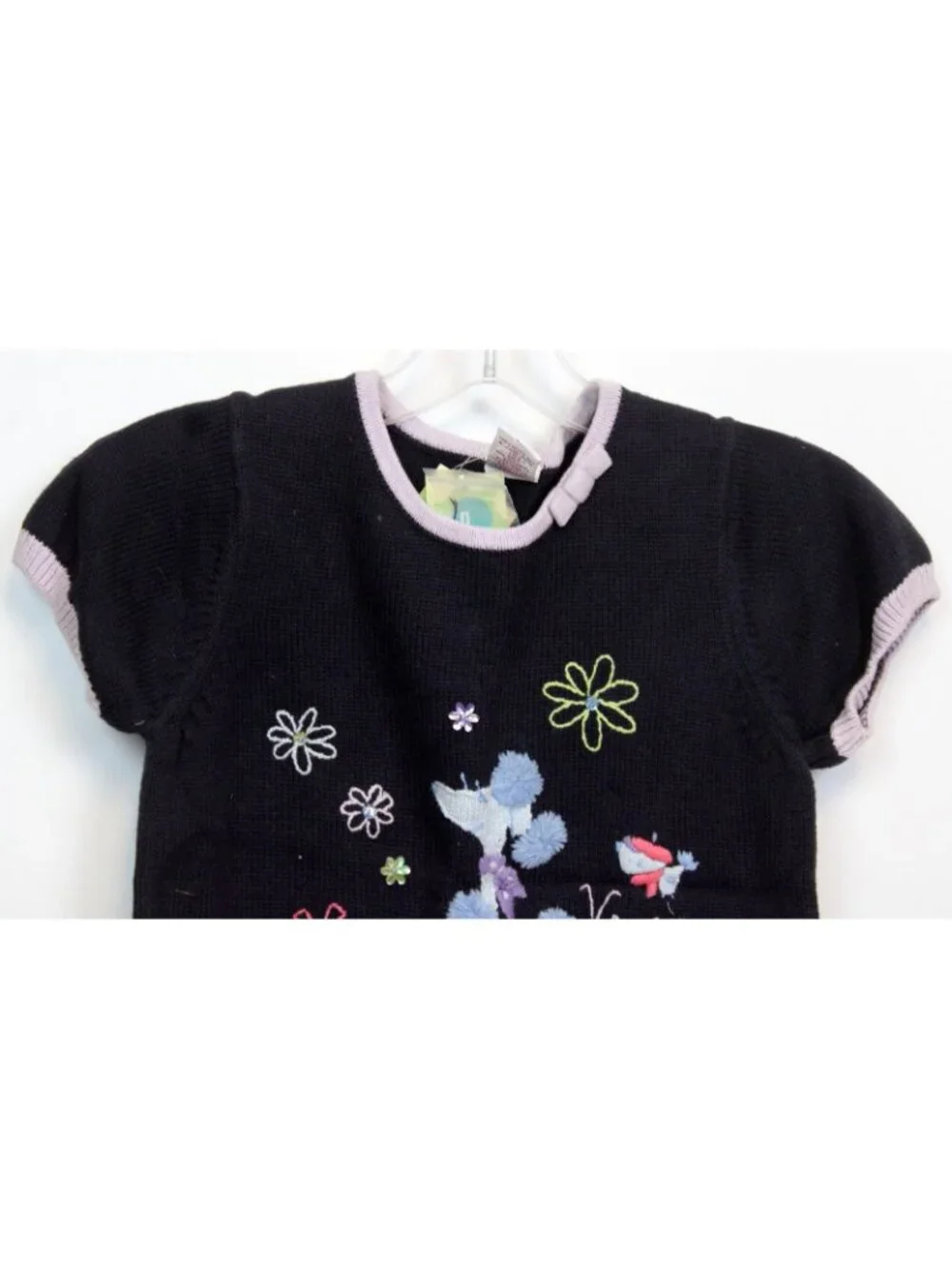 2004 Gymboree European Holiday Sweater sz 9 Poodle Moped French Embroidered Bead